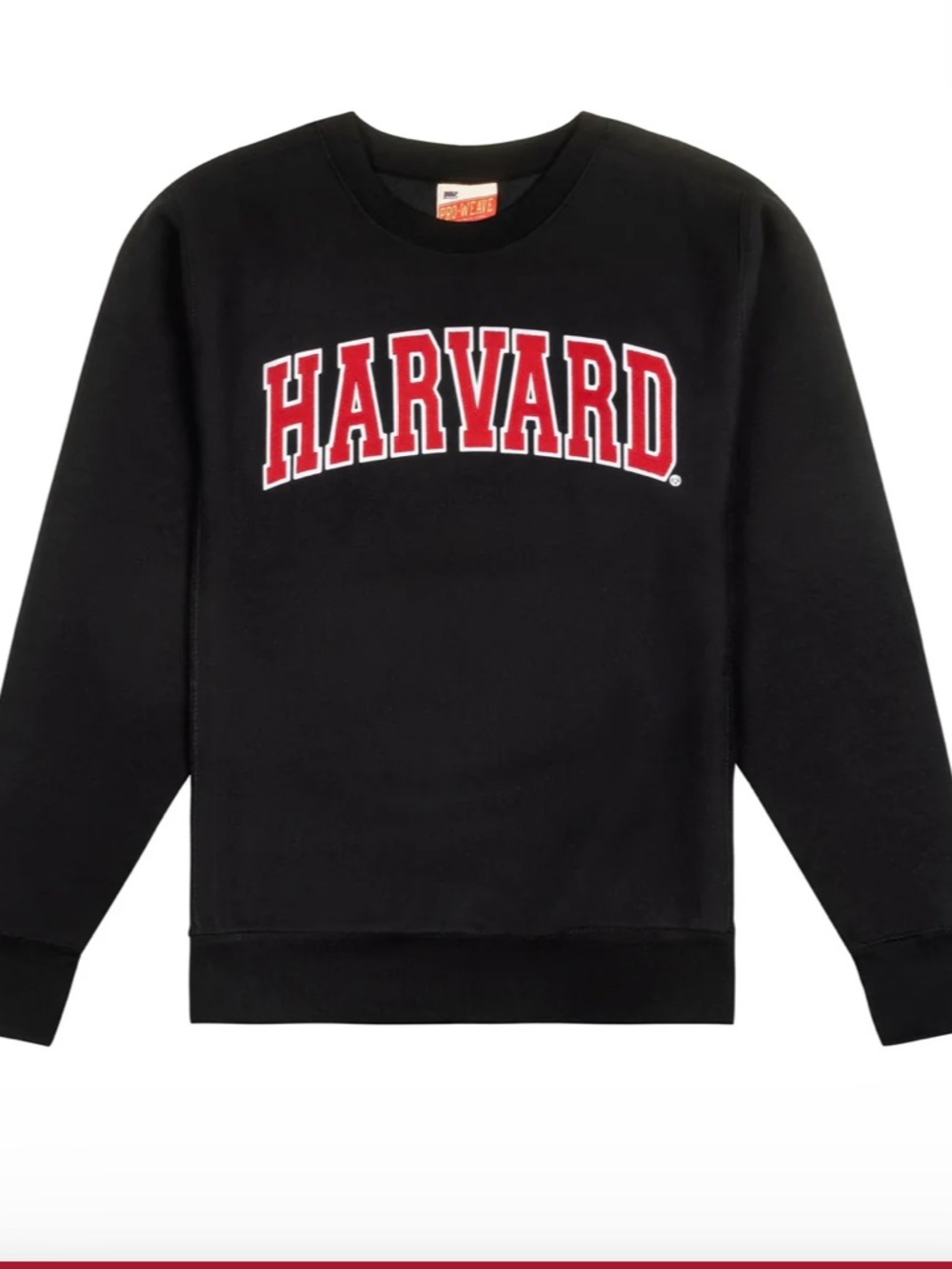 HARVARD PRO WEAVE CREWNECK MEDIUM $85 NEW UNISEX oversized fit